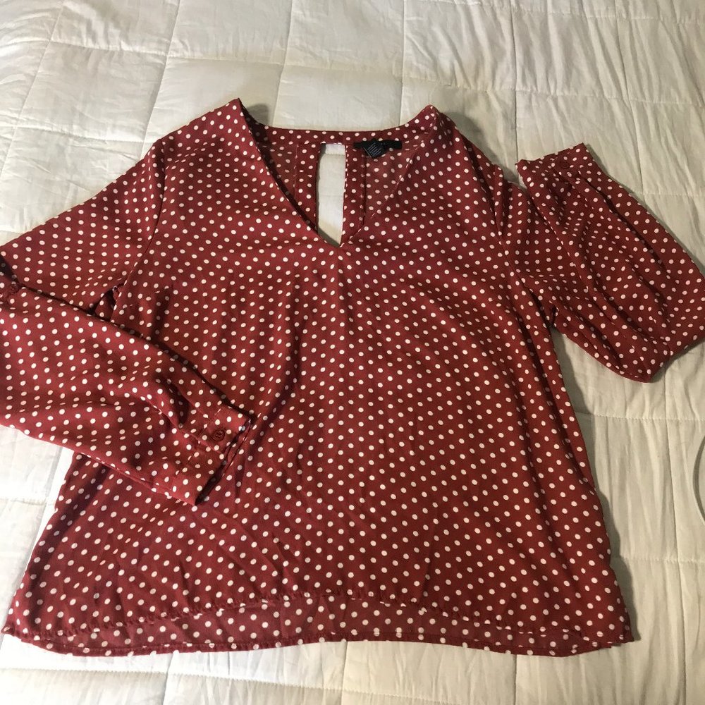 COPY - Red Polka Dot Blouse